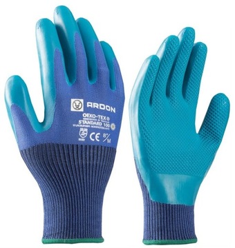 Rękawice Robocze Powlekane Gumą Ardon Green 10-XL