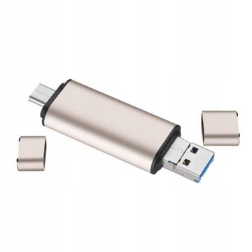 2x czytnik kart TF/SD, adapter 3 w 1 typu C/Micro