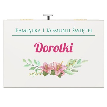 Шкатулка Музыкальная Шкатулка Сувенир ко Святому Причастию Подарок на первое причастие девочки