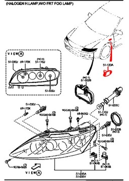 MAZDA 2 3 5 6 MPV SMĚROVKA BLIKAČ BLATNÍKU