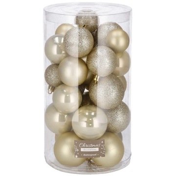 РОЖДЕСТВЕНСКИЕ ШАРЫ ДЛЯ ЕЛКИ, 30 шт, НАБОР 6/5/4 см, НЕБРЫВАЕМЫЙ ПРЕМИУМ