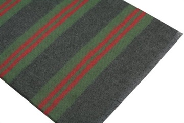 Мягкий шарф V.Fraas из кашеевой норки зеленого и серого цвета