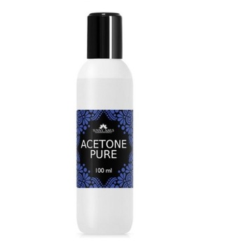 ACETON PURE DO USUWANIA HYBRYD ŻELU AKRYLU 100ML