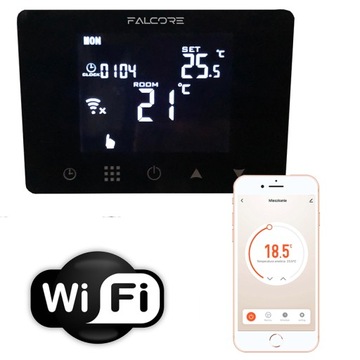Termostat pokojowy regulator pokojowy, termostat NT-401C WiFi Falcore