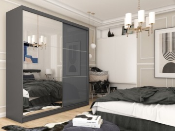 Шкаф BERGEN 160 см *глянцевые фасады*