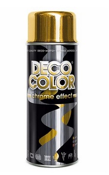 LAKIER SPRAY FARBA ZŁOTY CHROM akrylowy 400 ml