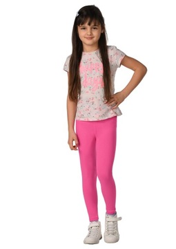 Legginsy dziecięce GETRY bawełniane AMARANT D1 92