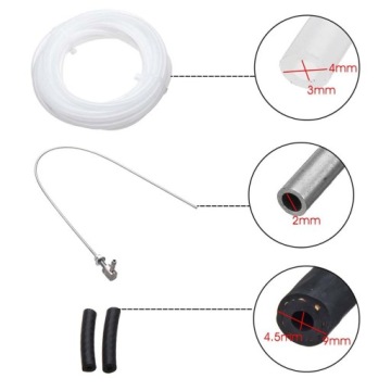 УГЛОВАЯ ТРУБКА ВСАСЫВАНИЯ ТОПЛИВА ДЛЯ WEBASTO EBERSPACHER PLANAR + 4X ХОМУТА ДЛЯ ШЛАНГА