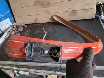 СТАРЫЙ АНТИЧНЫЙ ВЕЛОСИПЕД, БОЛЬШОЕ МЕТАЛЛИЧЕСКОЕ ЗАДНЕЕ КРЫЛО, PRL