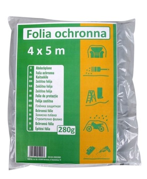 FOLIA MALARSKA OCHRONNA ŚREDNIA 4X5M 20M2 HARDY !!