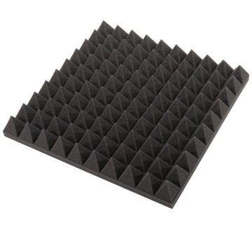 PIRAMIDKA panel akustyczny wygłuszający pianka 50x50 7cm szare