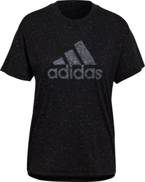 Adidas koszulka sportowa damska oddychająca t-shirt czarna - S