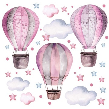 Naklejki na ścianę balony 50x100cm LO7