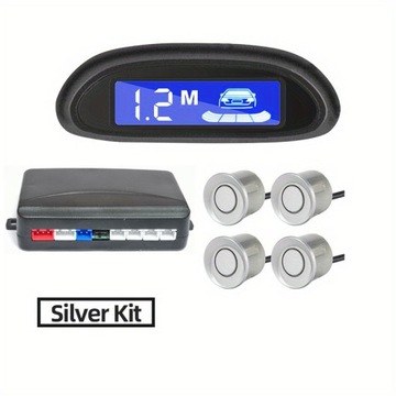 Светодиодный парковочный радар Auto Parktronic с 4 датчиками парковки