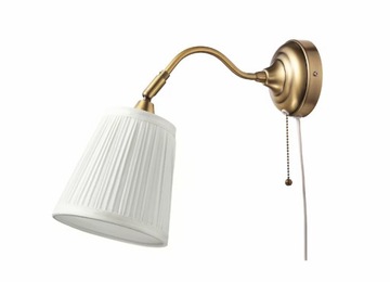 IKEA ARSTID Lampa ścienna, mosiądz/biały