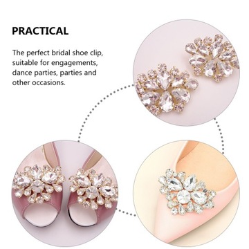 Декоративные хрустальные пряжки для обуви. Украшения для