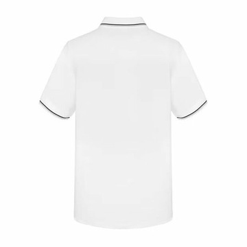 Męska koszulka polo Slazenger Tipped biała, Rozmiar 4XL