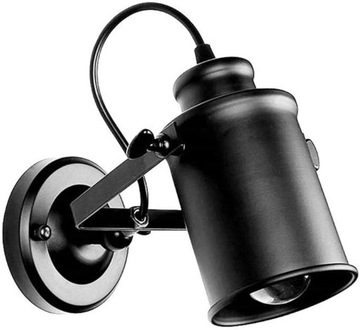 Kinkiet ścienny Sufitowy LAMPA CZARNA Retro STUDIO