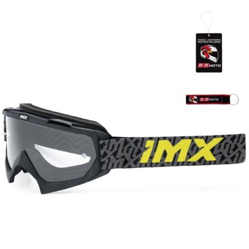 Gogle IMX MUD BLACK MATT/GREY/FLUO YELLOW GRATISY