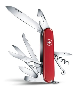 НАБОР ШВЕЙЦАРСКИХ НОЖЕЙ VICTORINOX HUNTSMAN 15в1 + КРАСНЫЙ КУЛОН