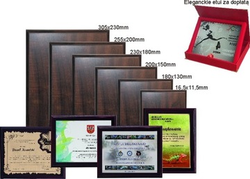 Элегантный горизонтальный футляр для ДИПЛОМА 25х20см 3 ЦВЕТА