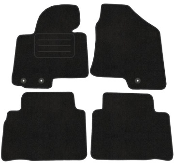 Velurové koberce Lux pro Hyundai ix35 (2010-2015) Komplet Černé