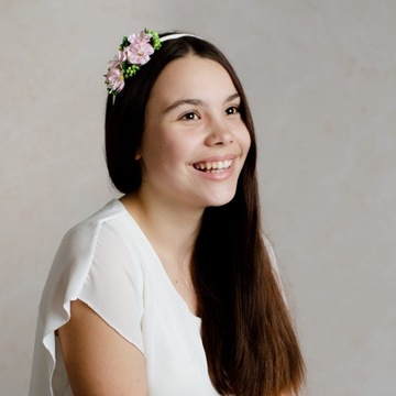 Повязка для волос первого причастия, венок из цветов первого причастия