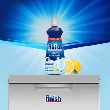 FINISH Płyn Nabłyszczający Do Zmywarek LEMON 400