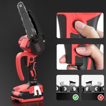 АККУМУЛЯТОРНАЯ ЦЕПНАЯ ПИЛА БЕСЩЕТОЧНЫЙ ДВИГАТЕЛЬ 2x АККУМУЛЯТОРНАЯ БАТАРЕЯ