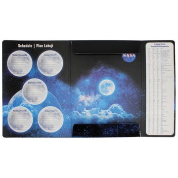 КОРОБКА ДЛЯ ЧЕРТЕЖА С ЛАСТИКОМ A4 SPACE NASA GALAXY