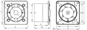 Корпус вентилятора Шнур AWENTA Silent SYS+ KWS100W