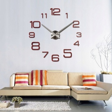hot sale Diy acrylic mirror large wall clock