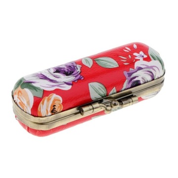 Etui na szminkę w stylu retro z lusterkiem