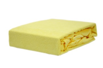 Prześcieradło frotte z gumką rozmiar 60x120 bananowy KOBI Polska firma