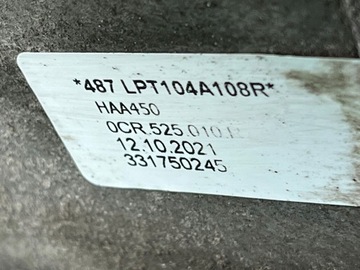 VW CADDY 2K7 V DIFER NÁPRAVA DIFERENCIÁL 0CR525010R PRŮBĚH 23 TYS