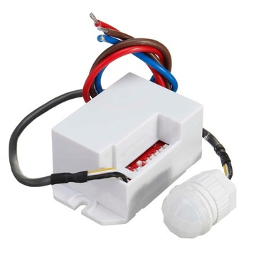MINI CZUJNIK RUCHU SCHODOWY LED PIR IR 360° 230V