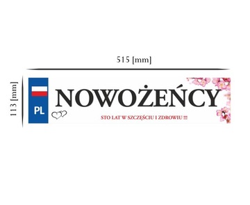 tablica ślubna NOWOŻEŃCY tablice