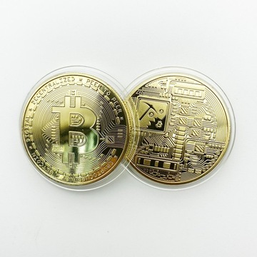 Moneta Bitcoin Złota | Kolekcjonerska