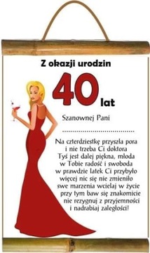 Dyplom Prezent z Okazji Urodzin 40 lat