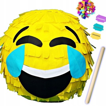 PINIATA EMOTKA ŚMIECH + GRATISY PINATA NA URODZINY