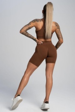 ШОРТЫ GYM GLAMOUR БАЙКЕРСКИЕ ШОРТЫ ШОКОЛАДНЫЕ S