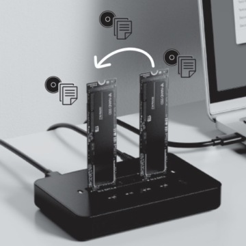 Док-станция для клонирования NVME / SATA M.2 900 МБ/с USB 3.2 SSD