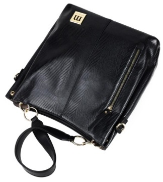 Сумка на плечо MONNARI SHOPPER Black LOGO BELT