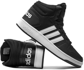 Buty Adidas HOOPS 2.0 MID Męskie Wysokie Czarne