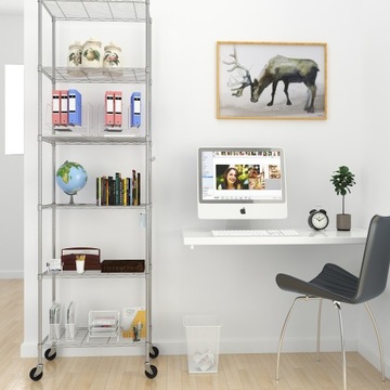 REGAŁ INDUSTRIALNY METALOWY PÓŁKA NA KSIĄŻKI LOFT