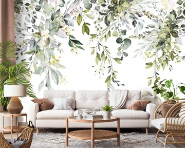FOTOTAPETA LIŚCIE ROŚLINY 3D do salonu na wymiar
