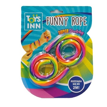 SZNURKI ANTYSTRESOWE FUNNY ROPE ROZCIĄGLIWE TOYS INN STN8493 STNUX