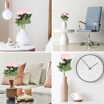 ИСКУССТВЕННЫЕ ЦВЕТЫ пионы, искусственный цветок, высокая, декоративная ваза, похожая на живую.