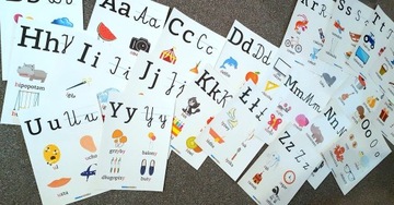 Plansze ALFABET LITERKI 24 karty A4 (foliowane)