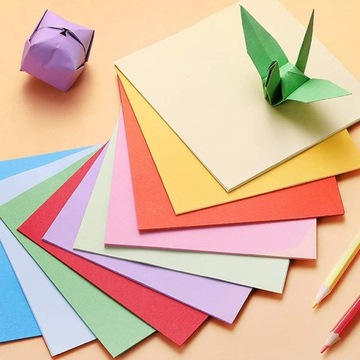 200x ДВУСТОРОННЯЯ БУМАГА ДЛЯ ОРИГАМИ 20 ЦВЕТОВ Сделай сам